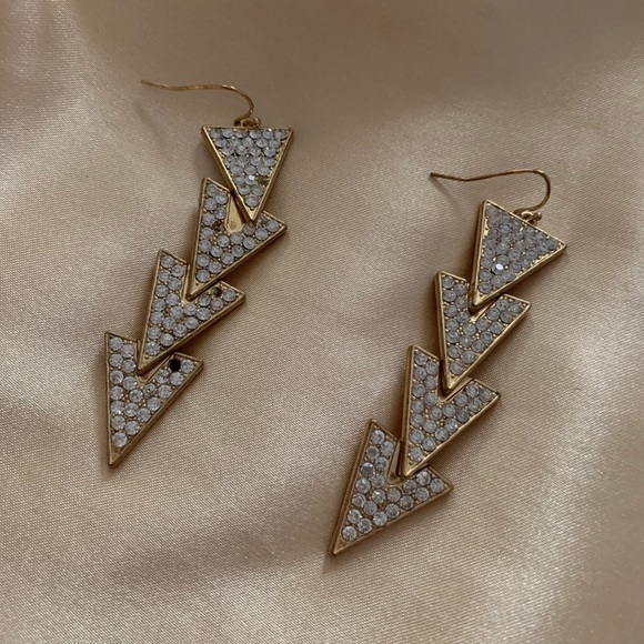 Triangle Earrings - Picture 1 of 4